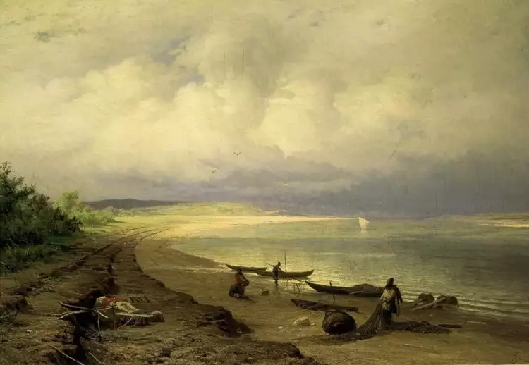 Федор Васильев. «Берег Волги после грозы», 1871 Федор Васильев. «Берег Волги после грозы», 1871