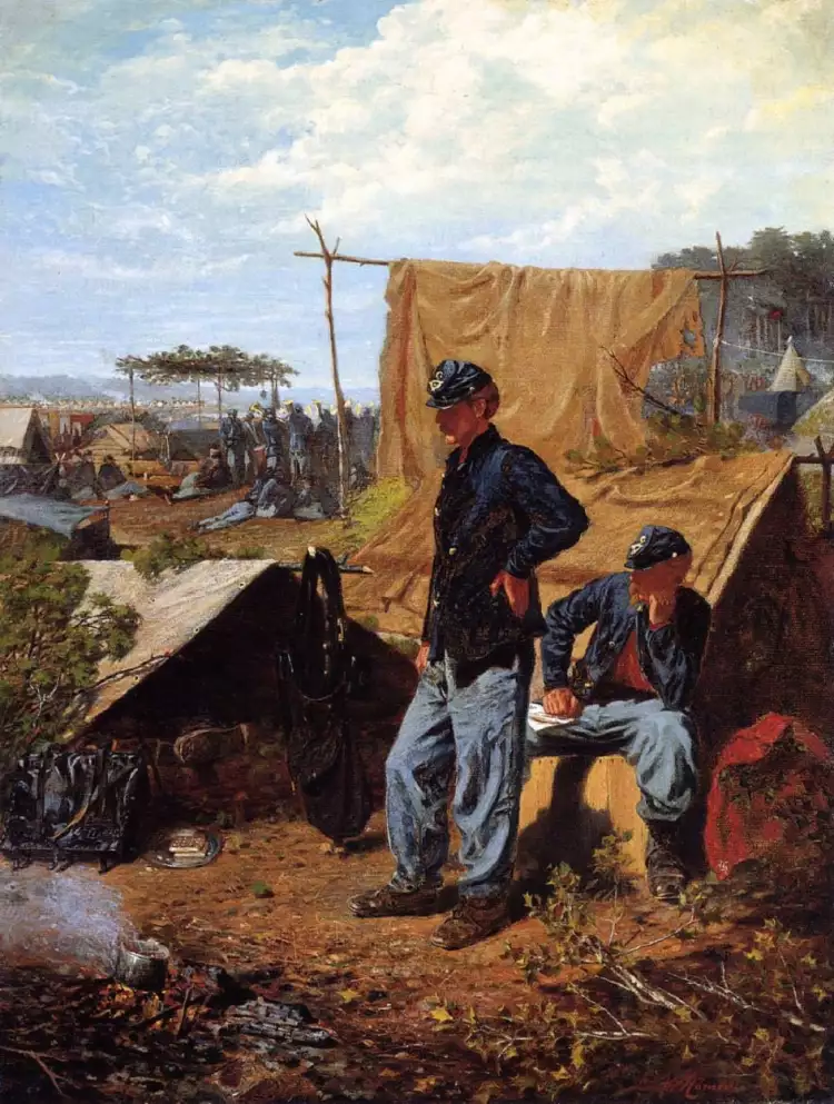 Уинслоу Хомер. «Дом, милый дом», 1863 Уинслоу Хомер. «Дом, милый дом», 1863