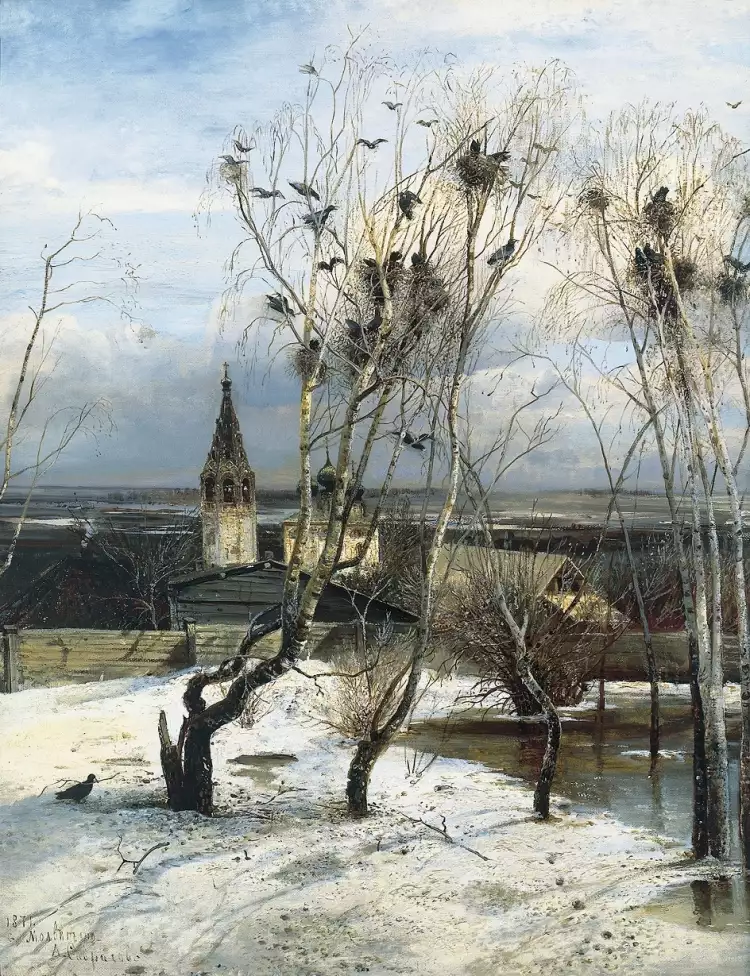 Передвижники. Алексей Саврасов. «Грачи прилетели» Передвижники. Алексей Саврасов. «Грачи прилетели»