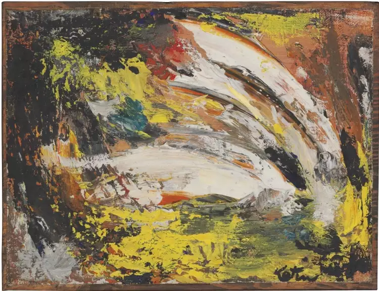Абстрактный экспрессионизм. Альберт Котин. Картина «Без названия», 1944 Абстрактный экспрессионизм. Альберт Котин. Картина «Без названия», 1944