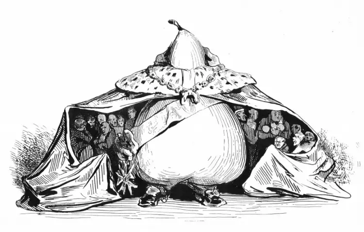 Оноре Домье. Карикатура на Луи Филиппа, год создания неизвестен