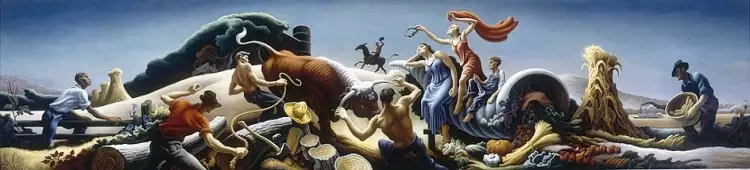 Regionalismus. Thomas Hart Benton. Achelous and Hercules, 1947 Regionalismus. Thomas Hart Benton. Achelous and Hercules, 1947