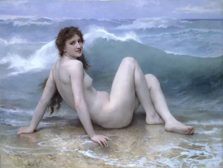 Вильям Бугро. Картина «Волна», 1896 Вильям Бугро. Картина «Волна», 1896