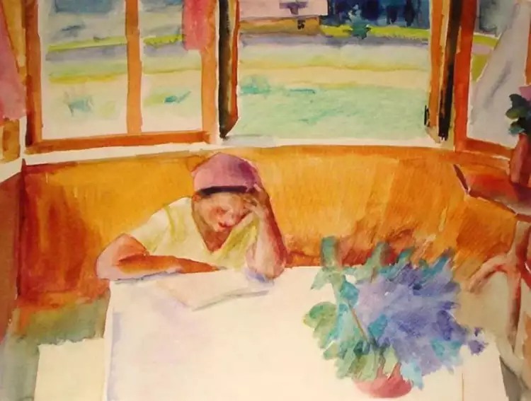 Николай Тырса. Картина «За чтением», 1932