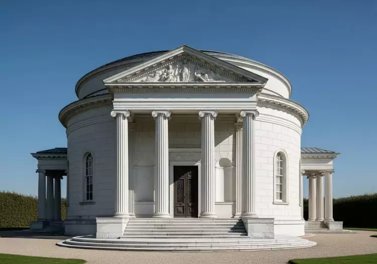 Ротонда с портиком в стиле классицизм