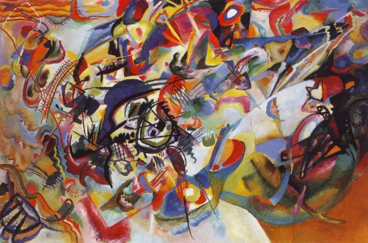 Авангардизм в живописи. Василий Кандинский. «Композиция VII», 1910 Авангардизм в живописи. Василий Кандинский. «Композиция VII», 1910