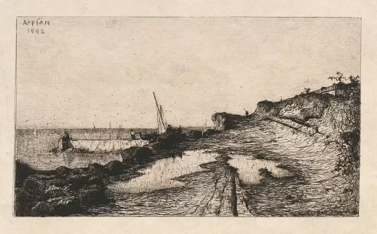 Адольф Аппиан. Картина «Окрестности Каркерона», 1882 Адольф Аппиан. Картина «Окрестности Каркерона», 1882