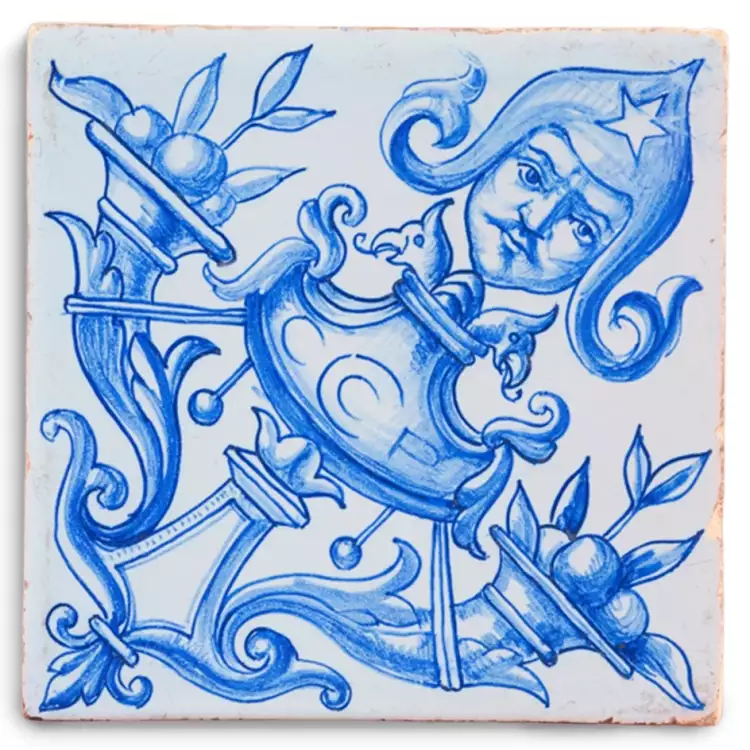 Д. М. Ципирович. Плитка гладкая расписная. Москва, 1927