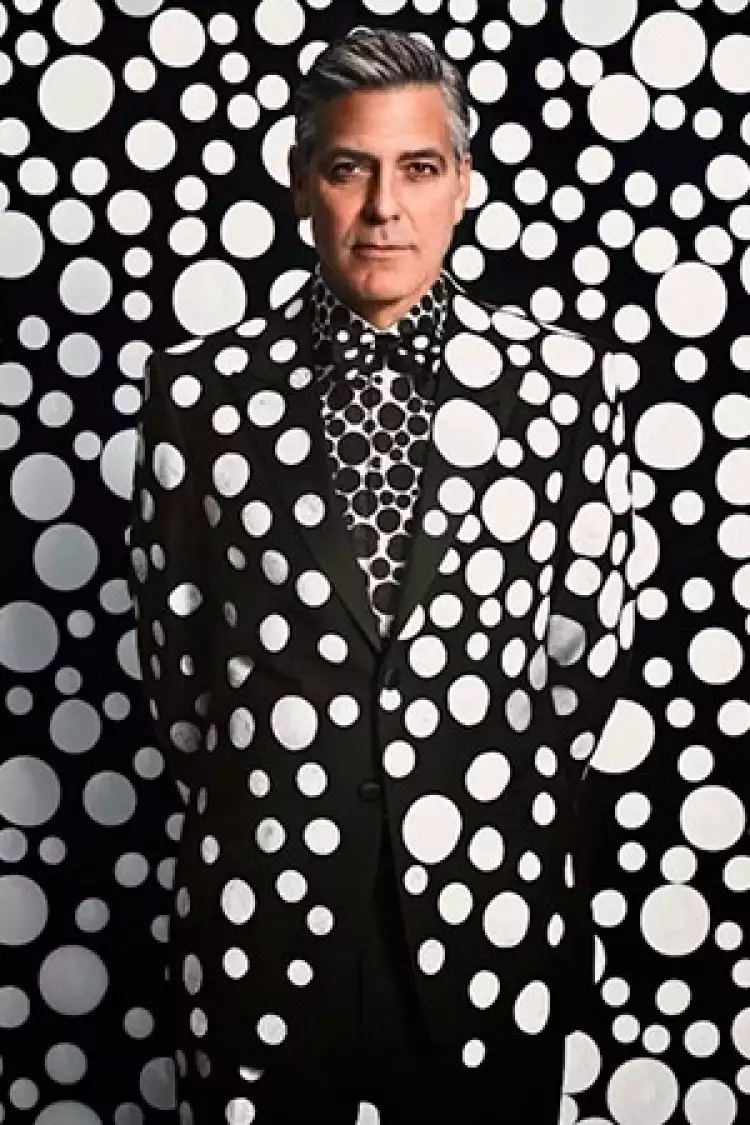 10 самых влиятельных и прославленных художников 2018 года. Яёи Кусама. Джордж Клуни в горошках от художницы