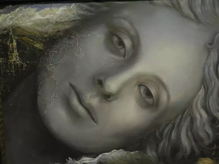 Никас Сафронов. Картина «Сон о воде на фоне камня. Вода и камень имеют память», 2007