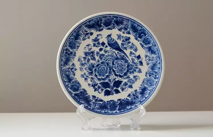 Декоративная тарелка Делфтского фарфора