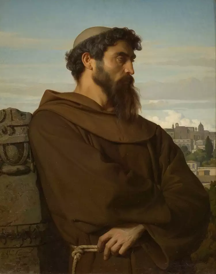 Александр Кабанель. Картина «Римский монах», 1848 Александр Кабанель. Картина «Римский монах», 1848