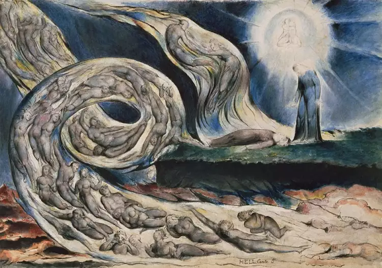 Уильям Блейк. «Смерч влюбленных», 1827 Уильям Блейк. «Смерч влюбленных», 1827