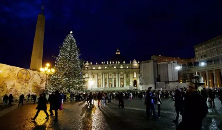 Самые необычные и красивые елки мира. Елка в Ватикане