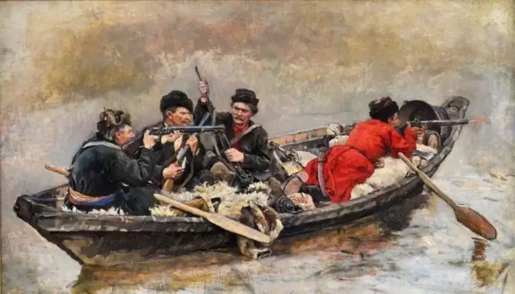 Василий Суриков. Эскиз «Лодка», 1891-1895 Василий Суриков. Эскиз «Лодка», 1891-1895