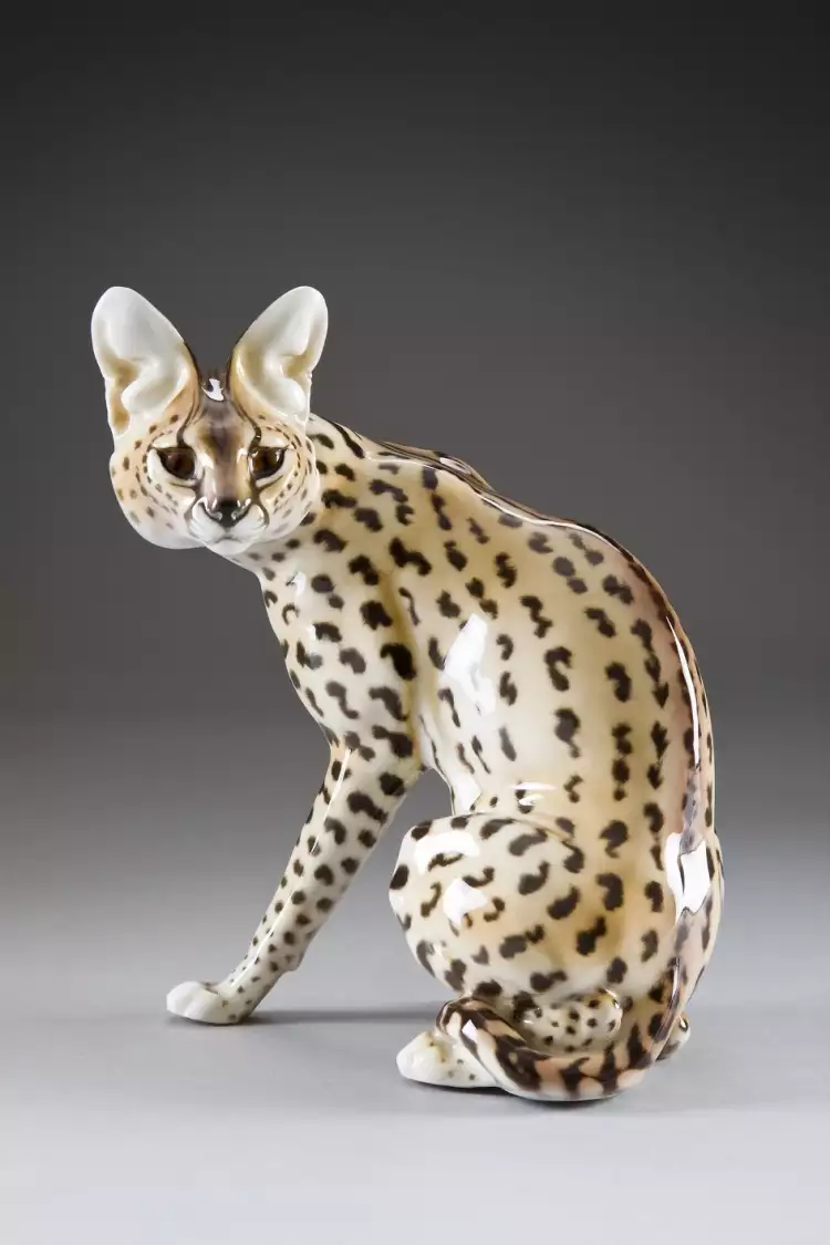 Nymphenburger Manufaktur. Serval, um 1910