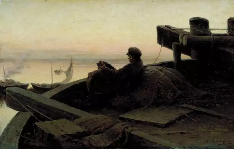 Абрам Архипов. Картина «На Волге», 1889 Абрам Архипов. Картина «На Волге», 1889