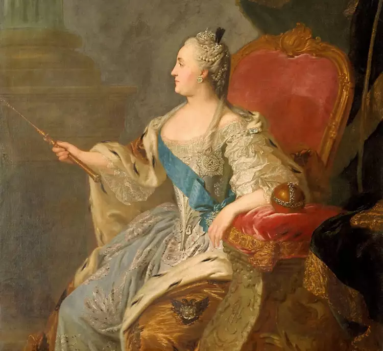 Фёдор Рокотов. Портрет Екатерины II, 1763