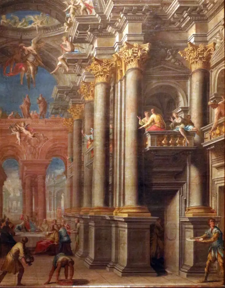 Андреа Поццо. Картина «Последний ужин», 1708