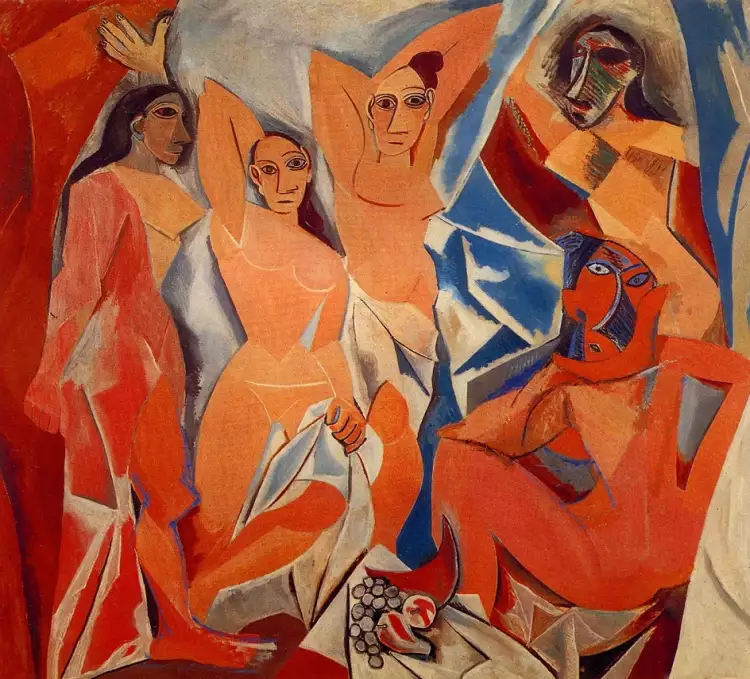 Модернизм. Пабло Пикассо. «Авиньонские девицы», 1907 Модернизм. Пабло Пикассо. «Авиньонские девицы», 1907