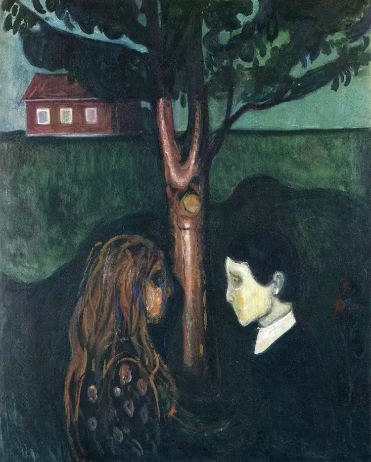 Edward Munch. Auge in Auge, 1894