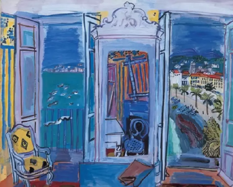 Рауль Дюфи. Картина «Открытое окно в Ницце», 1928