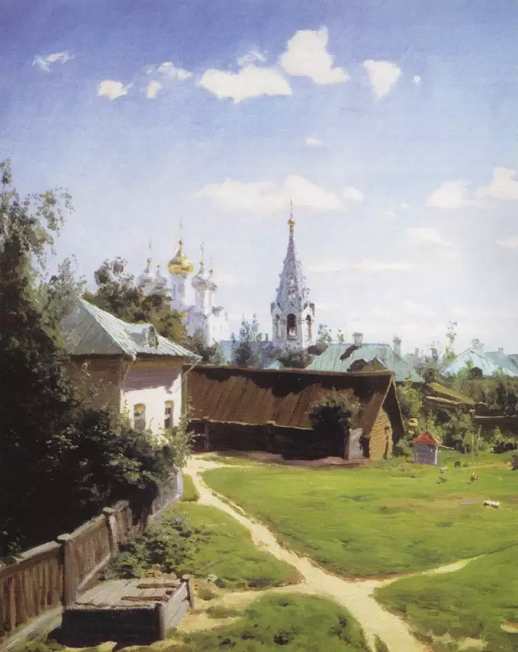 Василий Поленов. Картина «Арбатский уголок», 1877 Василий Поленов. Картина «Арбатский уголок», 1877