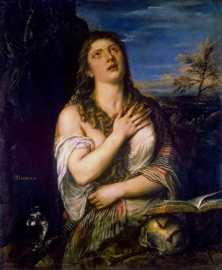 Renaissance. Tiziano. Penitent Magdalene, 1565 Renaissance. Tiziano. Penitent Magdalene, 1565