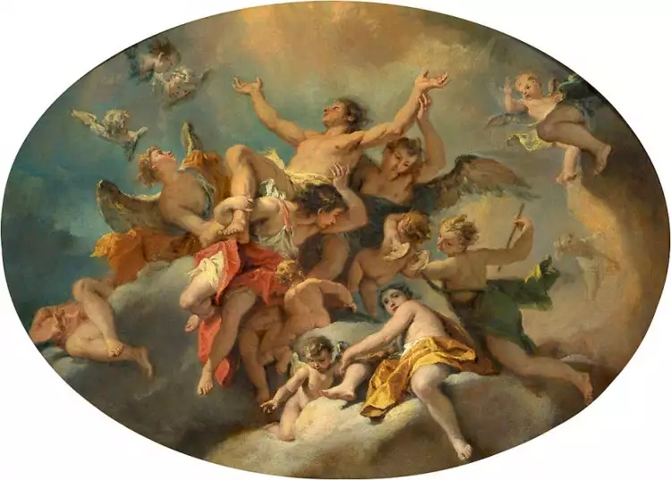 Себастьяно Риччи. Картина «Апофеоз святого Себастьяна», 1725 Себастьяно Риччи. Картина «Апофеоз святого Себастьяна», 1725
