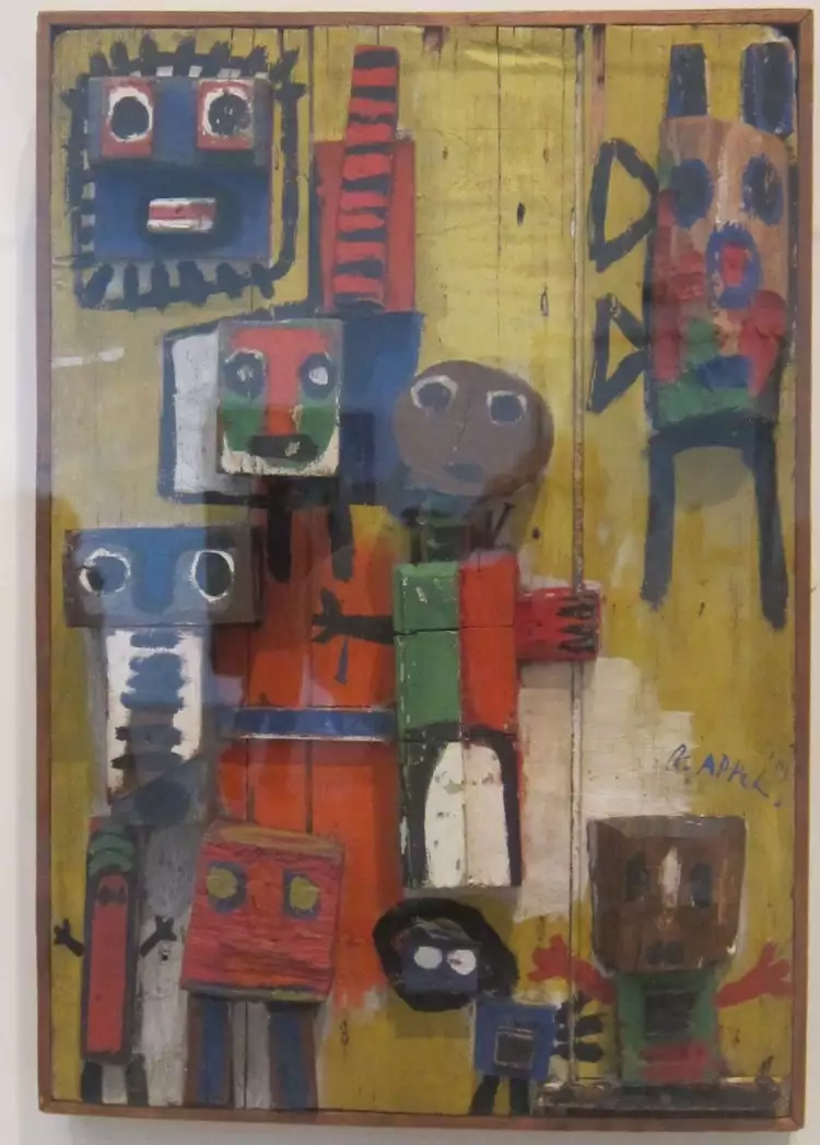 Карел Аппел. Скульптура «Вопрошающие дети», 1949