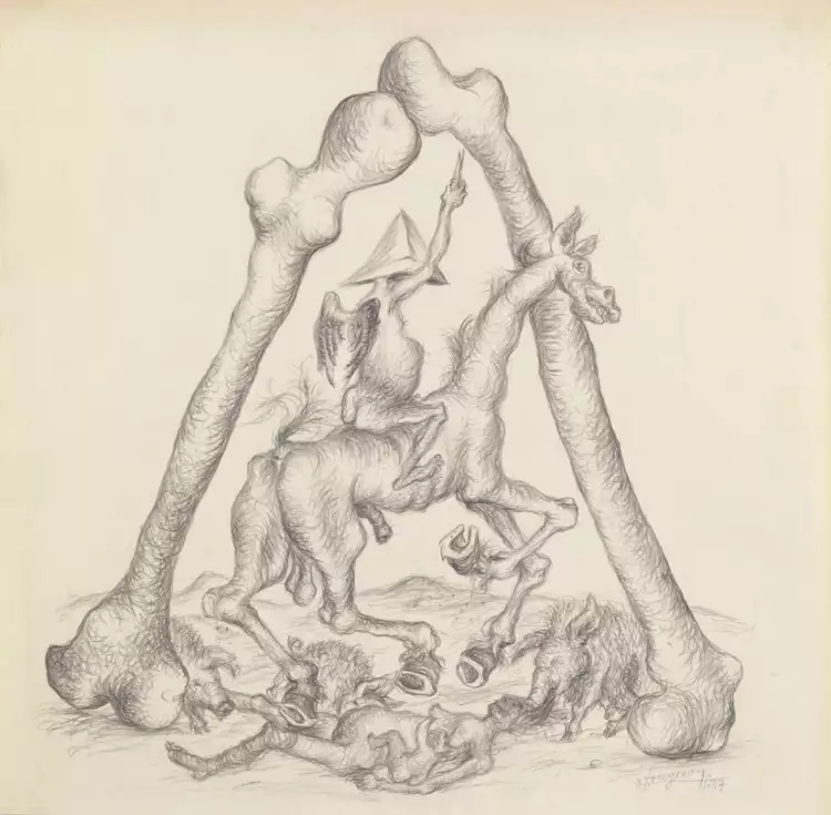 Андре Фужерон. Картина «Посвящение Франко», 1937