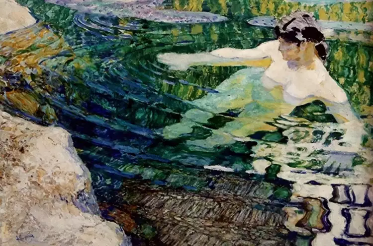 Франтишек Купка. Картина «Купальщица», 1907 Франтишек Купка. Картина «Купальщица», 1907