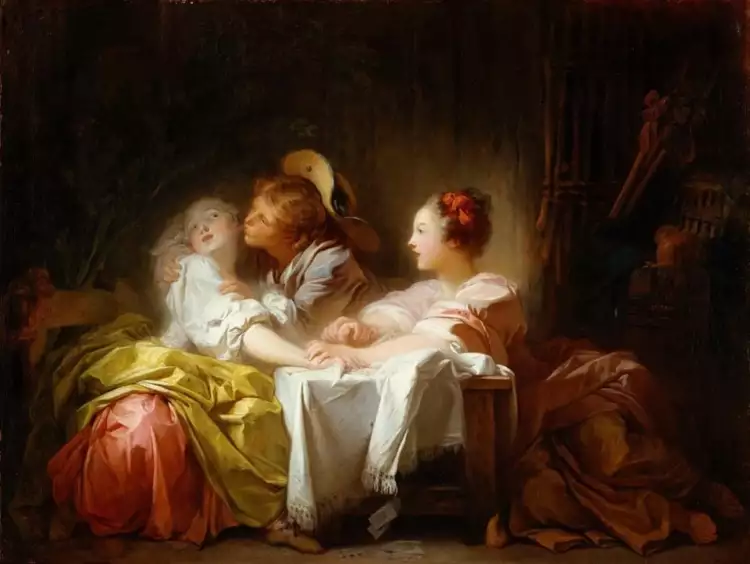 Rococo. Jean-Honoré Fragonard. Baiser gagnant, 1760 Rococo. Jean-Honoré Fragonard. Baiser gagnant, 1760