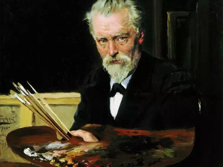 Владимир Маковский. Картина «Автопортрет», 1905