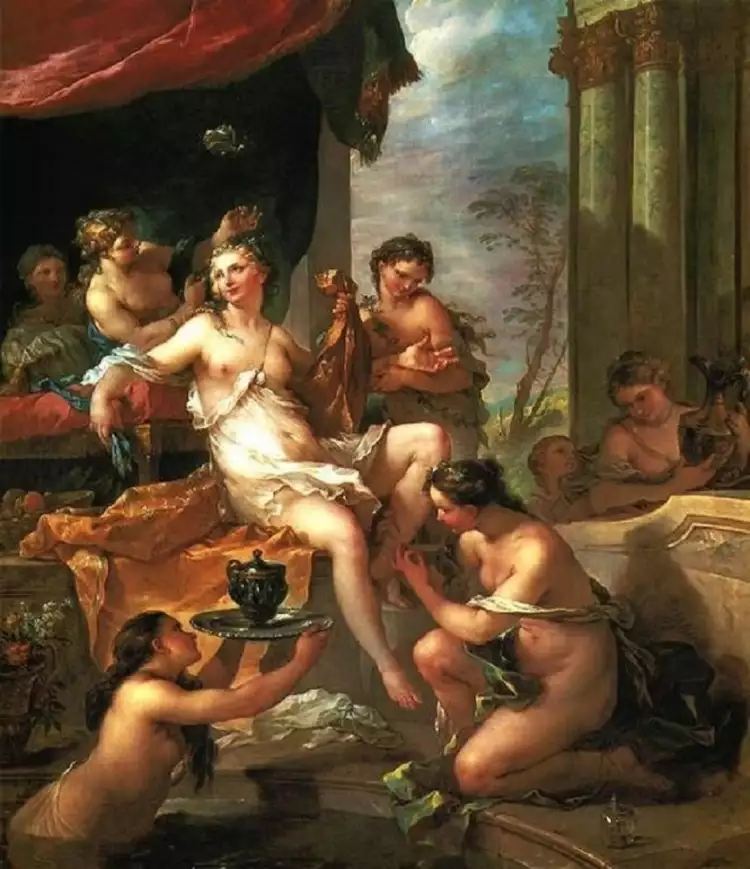 Rococo. Charles-Joseph Natoire. Psyché à sa toilette, 1735 Rococo. Charles-Joseph Natoire. Psyché à sa toilette, 1735