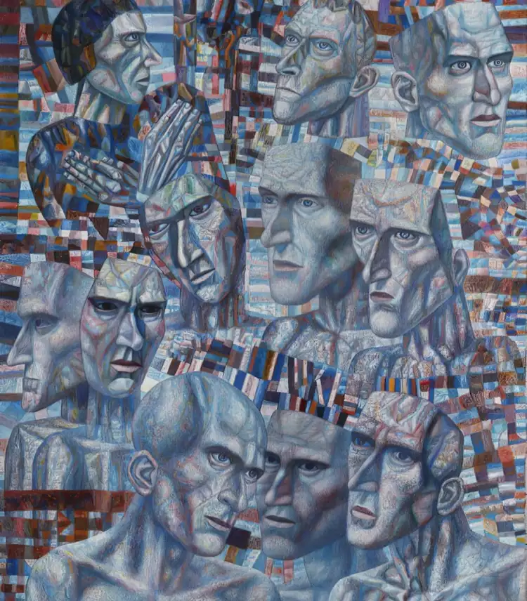 Павел Филонов. Ударники (Мастера аналитического искусства), 1935