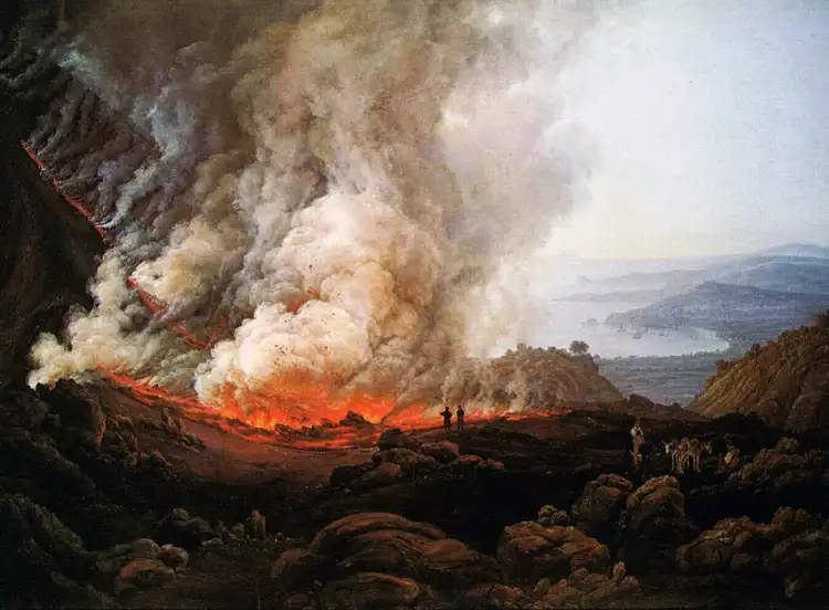 Йохан Кристиан Даль. Картина «Извержение Везувия», 1826