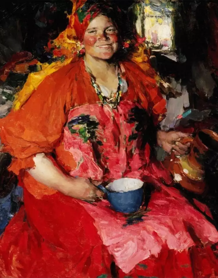 Абрам Архипов. Картина «Девушка с кувшином»», 1927 Абрам Архипов. Картина «Девушка с кувшином»», 1927