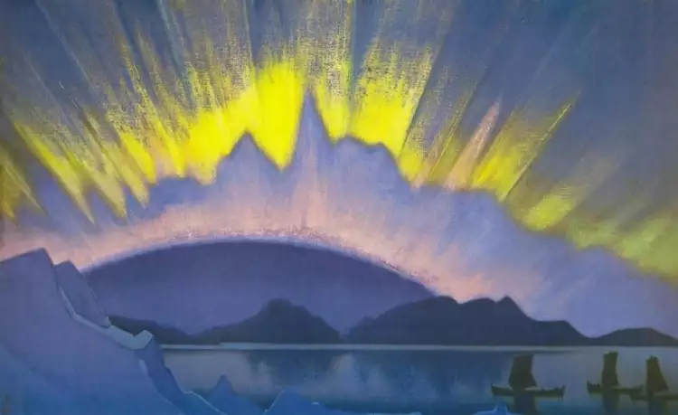 Мистицизм. Николай Рерих. Картина «Полунощное», 1940