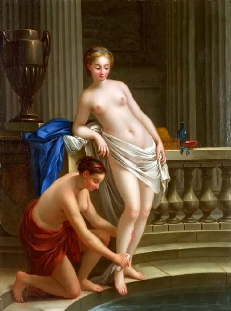 Неоклассицизм. Жозеф-Мари Вьен. «Греческая женщина в ванной», 1763 Неоклассицизм. Жозеф-Мари Вьен. «Греческая женщина в ванной», 1763