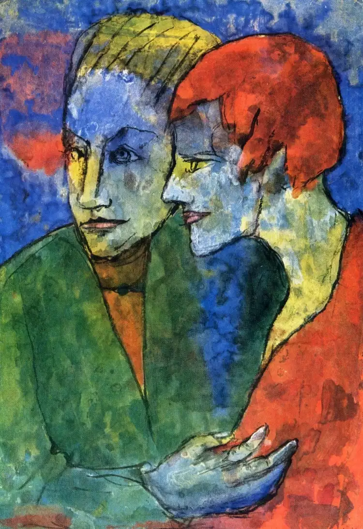 Эмиль Нольде. Картина «Молодая пара», 1935