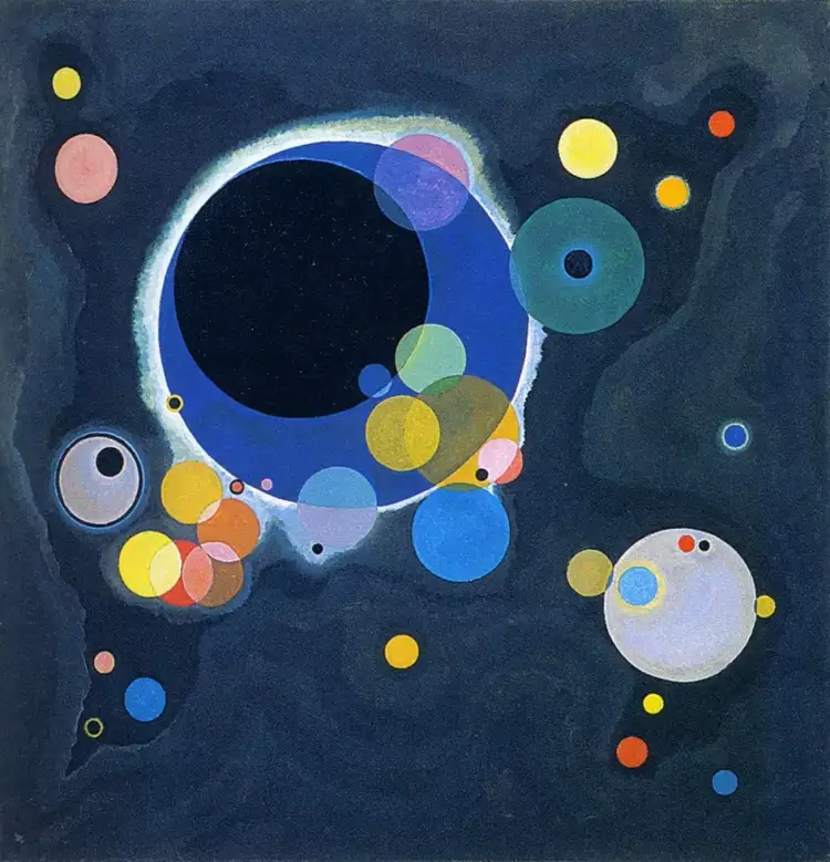 Die bekanntesten expressionistischen Künstler. Wassily Kandinsky. Ein paar Runden Die bekanntesten expressionistischen Künstler. Wassily Kandinsky. Ein paar Runden