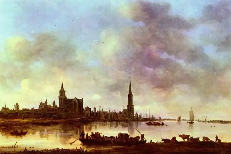 Малые голландцы. Вид на Эммерих. Ян ван Гойен
