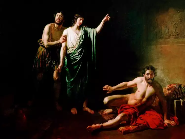 Александр Иванов. Картина «Иосиф, толкующий сны заключенным с ним в темнице виночерпию и хлебодару», 1826