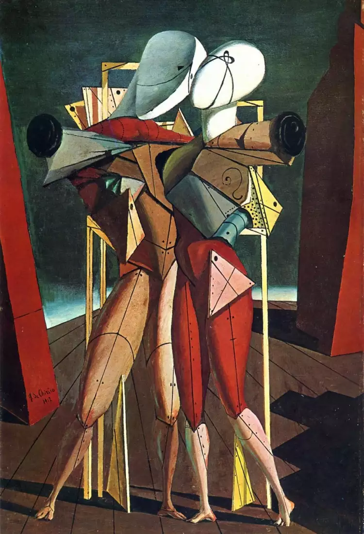 Джорджо де Кирико. Картина «Гектор и Андромаха», 1912