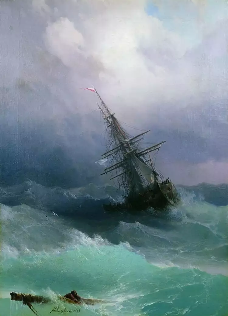 Романтизм. Иван Айвазовский. «Буря», 1868 Романтизм. Иван Айвазовский. «Буря», 1868