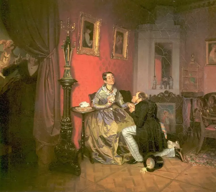 Павел Федотов. Картина «Разборчивая невеста», 1847
