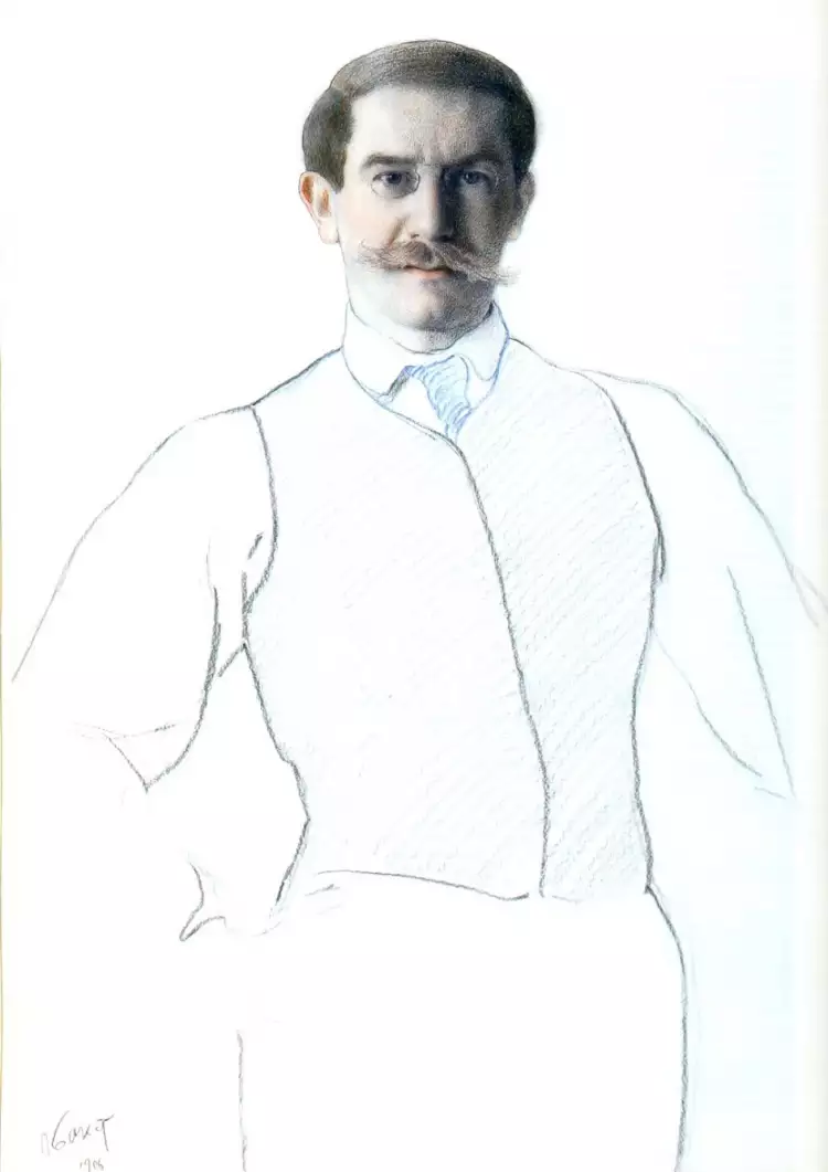 Лев Бакст. Картина «Автопортрет», 1906 Лев Бакст. Картина «Автопортрет», 1906
