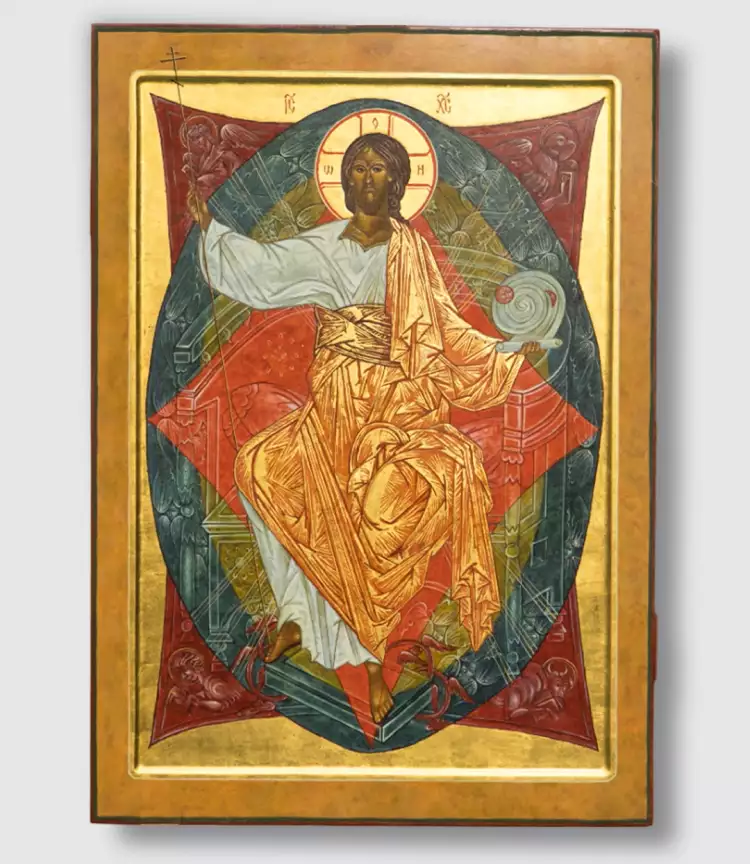 Хироко Кодзуки. Икона «Спас в Силах из деисусного чина»