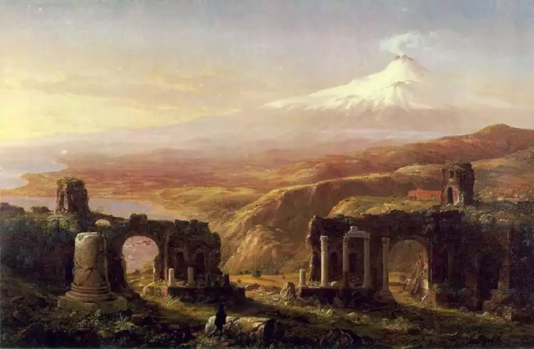Томас Коул. Картина «Гора Этна из Таормины, Сицилия», 1843